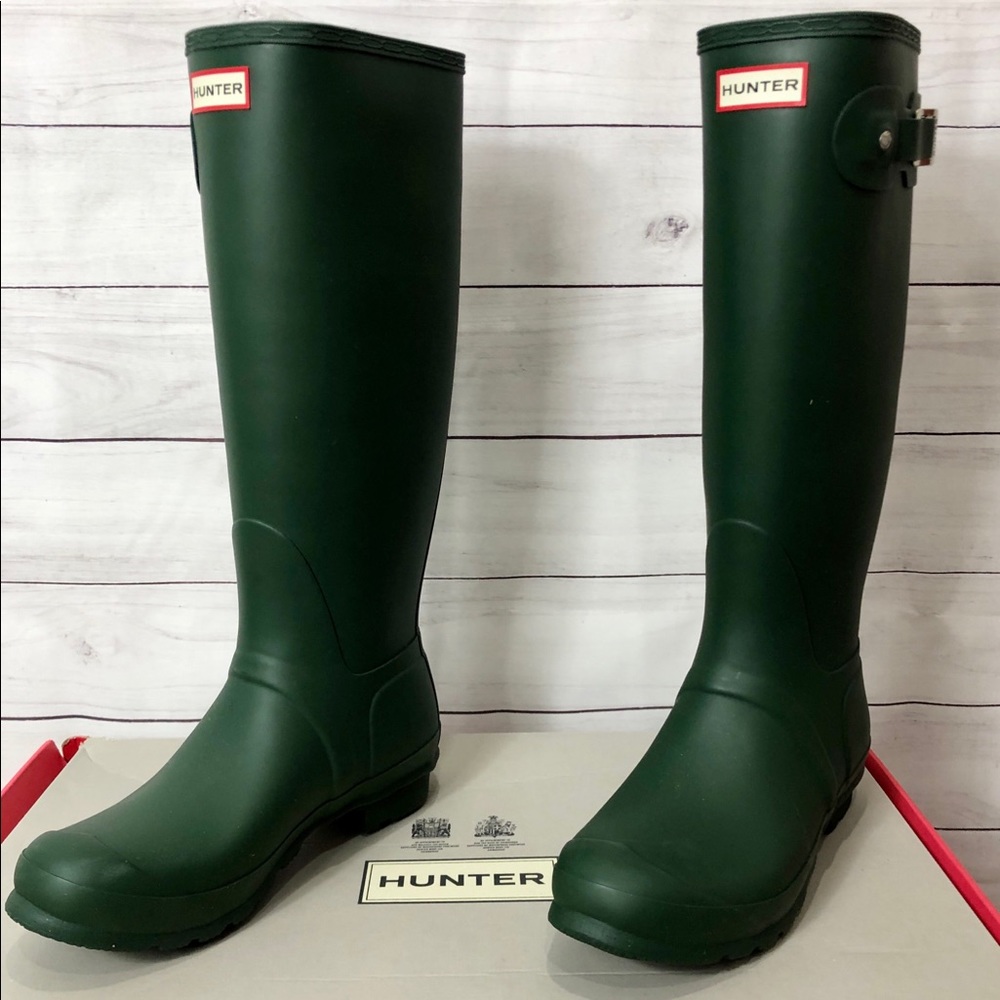 NEW Hunter Green Tall Boots, Size 10